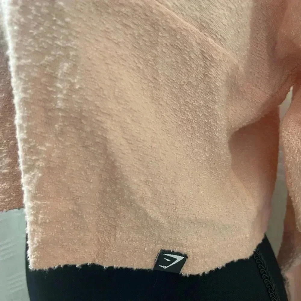Gymshark oversized textured crop top